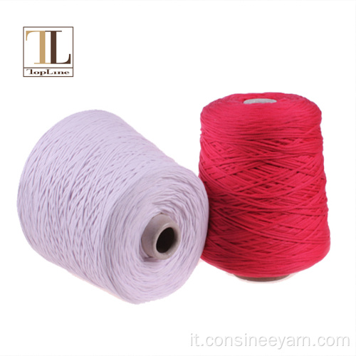 Filato in nylon misto cotone a filo sottile con calibro 1,5